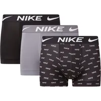 Nike Boxershorts 3 Einheiten - Nike Logo Print / Cool Grey / Black - S