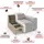LeGer Home by Lena Gercke 3-Sitzer "TALISHA Designersofa, moderne Steppung, Maße B/T/H: 229/110/75 cm", grün (oliv), B:229cm H:75cm T:110cm, 100% Polyester, LEGER HOME BY LENA GERCKE, Sofas, aufwendig gepolstert, hoher Sitzkomfort