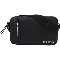 Tommy Hilfiger Umhängetasche TH Pique Monotype EW Reporter Bag Black