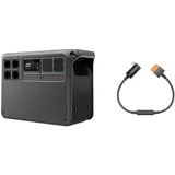 DJI Power 2000 Tragbare Powerstation 2048 Wh, 3000 W Solar Generator mit 1x SDC-Autoladestecker (12 V), Notstromaggregat für Zuhause, Camping/Wohnmobile/Notstrom