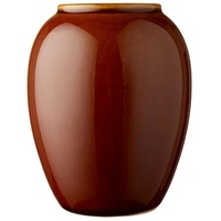 BITZ Vase Vase in ovaler Form Steingut Bernstein