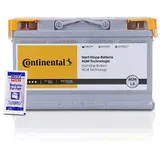 Continental Starterbatterie AGM L4 80Ah 800A + 1x 10g Batterie-Pol-Fett [Hersteller-Nr. 2800012007280] für Alfa Romeo, Alpina, Audi, BMW, Cadillac, Ch