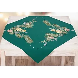 Stickmitteldecke "Christrosen"