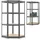 Juskys Corner Easy 160 x 75 x 40-75 cm - 320 kg 4 Böden Schwerlastregal Steckregal Kellerregal Grau