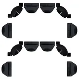 Halterungs-Set für Philips Hue Play Gradient Light Strip, Hue Light Strip Brackets Kit, passend für 139,7 cm 165,1 cm 190,5 cm Philips, langlebige LED-Streifen-Befestigungsclips Halter für flache oder