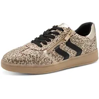 Marco Tozzi Sneaker Damen Weite E Beige (Leo Dune Comb) 39