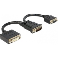 DeLock 65555 Videokabel-Adapter 0,2 m DMS DVI-I Schwarz