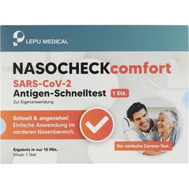 Lepu Medical SARS-CoV-2 Antigen-Schnelltest Nasocheck Comfort 1 St.