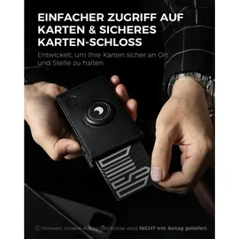 DODENSHA AirTag Geldbörse Herren RFID Schutz mit Münzfach