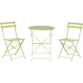 Beliani Bistro Set Grün 60x60x80