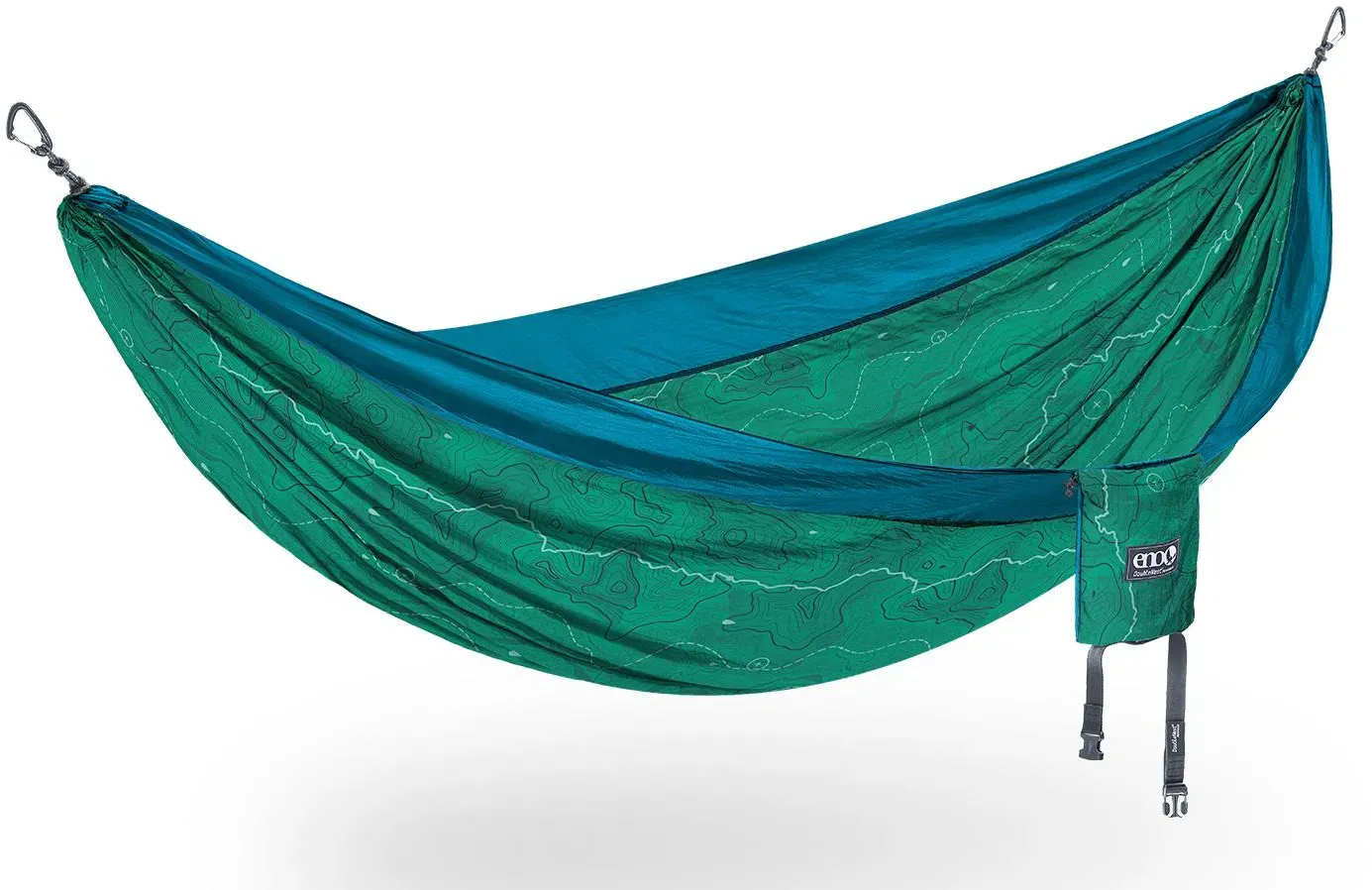 ENO DoubleNest Giving Back Hängematte - Topo PCT / Teal