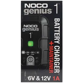 Noco Genius NOCO GENIUS1: 1A Intelligentes Batterieladegerät, 6V/12V Ladegerät, Erhaltungsladegerät und Desulfator mit Temperaturkompensation