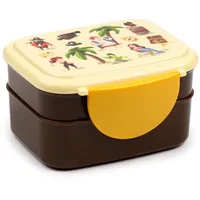 Puckator Bento-Lunchbox mit Besteck und Clipverschluss - Piraten - Jolly Rogers