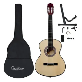 vidaXL 12.-tlg. Klassische Gitarre Set für Anfänger 4/4 39"