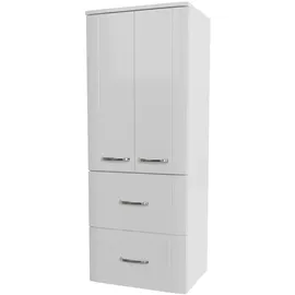 Pelipal Serie 3006 Midischrank 50 x 130 x 38 cm Weiß Holznachbildung