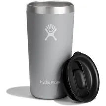 Hydro Flask - Thermobecher für Unterwegs 355 ml (12 oz) - Verschließbarem, Auslaufsicherem Eindrückdeckel - Doppelwandiger, Vakuumisolierter Reisebecher aus Edelstahl - Heiß & Kalt - Birch