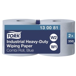 Tork Industrie-Wischtücher blau 3-lagig 24x34 cm (2x350 Blatt) blau, 24 cm