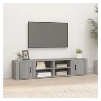 Furnicato TV-Schränke 2 Stk. Grau Sonoma 80x31,5x36 cm Holzwerkstoff