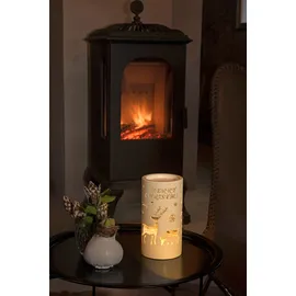 Konstsmide LED Laterne Rentier Zylinderform beige