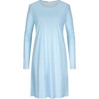 MEY Mey, Damen, Pyjama, Emelie Nachthemd Langarm, Blau, 48