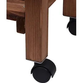 Dobar Hochbeet mit Rankhilfe 79 x 28,5 x 130 cm braun