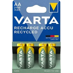 Varta NiMH AA Mignon 2100mAh HR6 Recycled Recharge Akku - 4er Verpackung