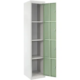 Mendler Schließfach Boston T163 180 x 38 x 45 cm Grün