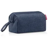 Reisenthel travelcosmetic Kulturbeutel 26 cm - starke robuste und praktische Reisekosmetiktasche, Handschlaufe, wasserabweisendes Material, Couleur:herringbone dark blue