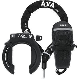 AXA basta AXA Block XXL Ringschloss + Einsteckkette Set mit Tasche (59515895SC)