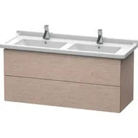 Duravit L-Cube Waschtischunterbau wandhängend, 2 Schubkästen, 1220mm, für Starck