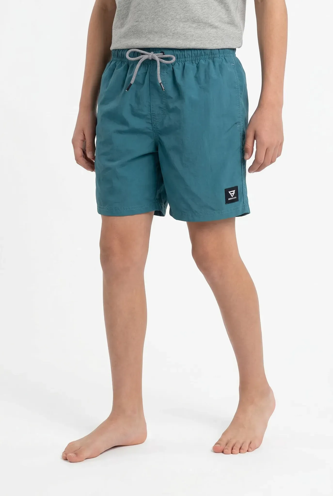 Badeshorts BRUNOTTI, Kinder, Gr. 176, N-Gr, blau (mediterranea), Obermaterial: 100% Polyamid. Futter: 100% Polyester, Badehosen Badeshorts, für Kinder und Jugendliche, leichtes Material, schnelltrocknend