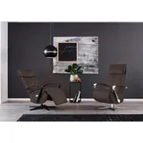 W.Schillig Relaxsessel rumbaa Mikrofaser 73 x 115 x 84 cm Braun mit Doppelmotor