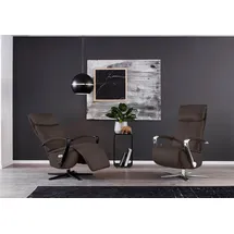 W.Schillig Relaxsessel rumbaa Mikrofaser 73 x 115 x 84 cm Braun mit Doppelmotor