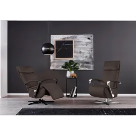 W.Schillig Relaxsessel rumbaa Mikrofaser 73 x 115 x 84 cm Braun mit Doppelmotor