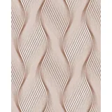 EDEM Streifen Tapete 0,53 m x 10 m 5,33 m2 Beige-Braun-Weiß 85030BR33