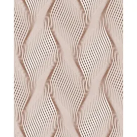 EDEM Streifen Tapete 0,53 m x 10 m 5,33 m2 Beige-Braun-Weiß 85030BR33