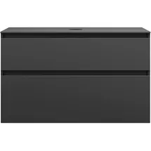 Burgbad Lin20 Waschtischunterschrank 100,2 x 55,2 x 66,1 cm Dunkelgrau Matt