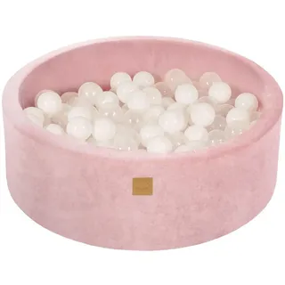 MeowBaby Bällebad, Hellrosa, Transparent, Weiß, Textil, 90x30x90 cm, Spielzeug, Kinderspielzeug, Bällebad