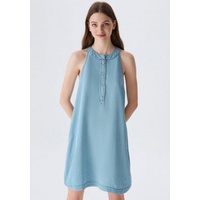 LTB Kleid für den Alltag Lela 61052 13873 Blau Regular Fit XS