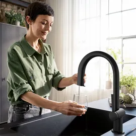 Hansgrohe Aqittura M91 Einhebelmischer Mattschwarz