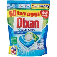 Dixan PowerCaps Vordosiertes Waschmittel aus Kapseln, 60 Kapseln (Waschladungen) - 900 g
