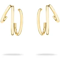 Echtzeit Creolen Modern Lines gold 14K 2,2 cm