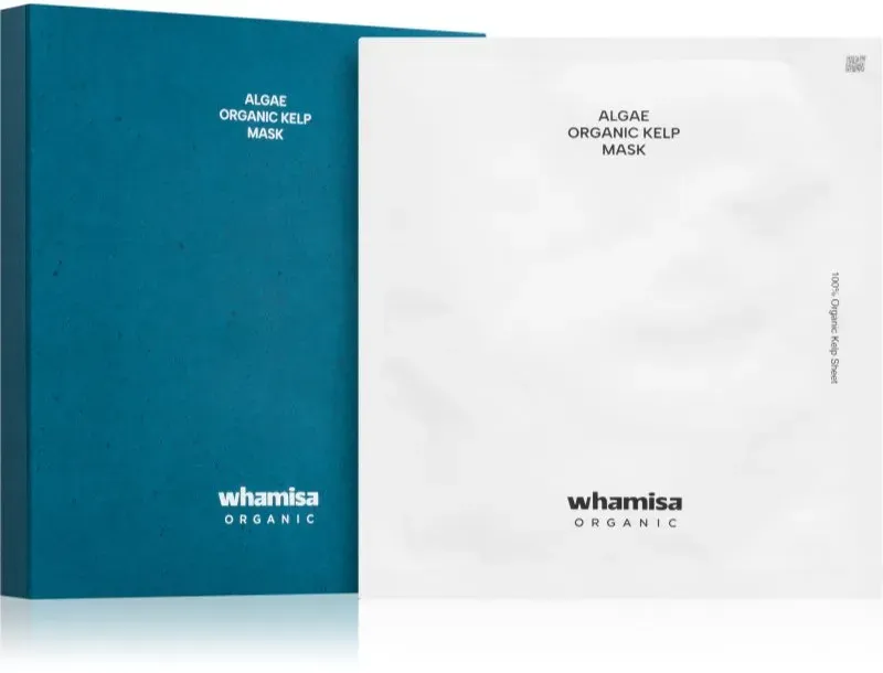 WHAMISA Algae Organic Kelp Mask regenerierende Maske mit Tiefenwirkung mit Meeralgen 5 St.