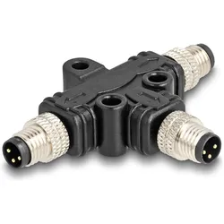 Delock Netzwerk-Splitter - 3-poliger M8 (M)