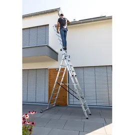 Günzburger Aluminium-Mehrzweckleiter 3 x 9 Sprossen (11108)
