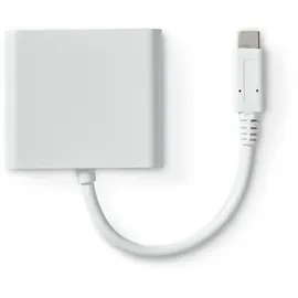 Nedis USB Multi-Port-Adapter USB 3.2 Gen 1 - USB-CTM Stecker, HDMITM Ausgang, USB-A Buchse, USB-CTM Buchse, 5 Gbps, weiß