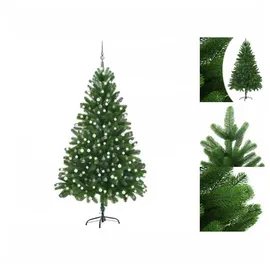 vidaXL Künstlicher Weihnachtsbaum mit LEDs & Kugeln 210 cm Grün