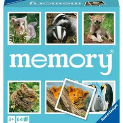 Ravensburger  memory® Tierkinder - 20879 - der Spieleklassiker für Tier-Fans, Me...