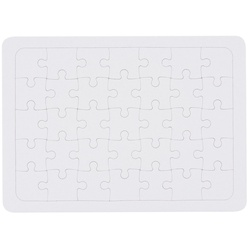 VBS Puzzle, Puzzleteile, Blanko, 35 Teile weiß