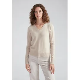 Style Republic Kaschmirpullover V-Neck Sand XS